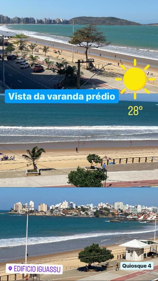 Suite Mar 210 - Economica E Compacta - Praia Do Morro - Predio Frente Mar Com Elevador, Atravessou A Avenida, Ja Esta Na Praia - Garagem - Internet Guarapari Exteriér fotografie