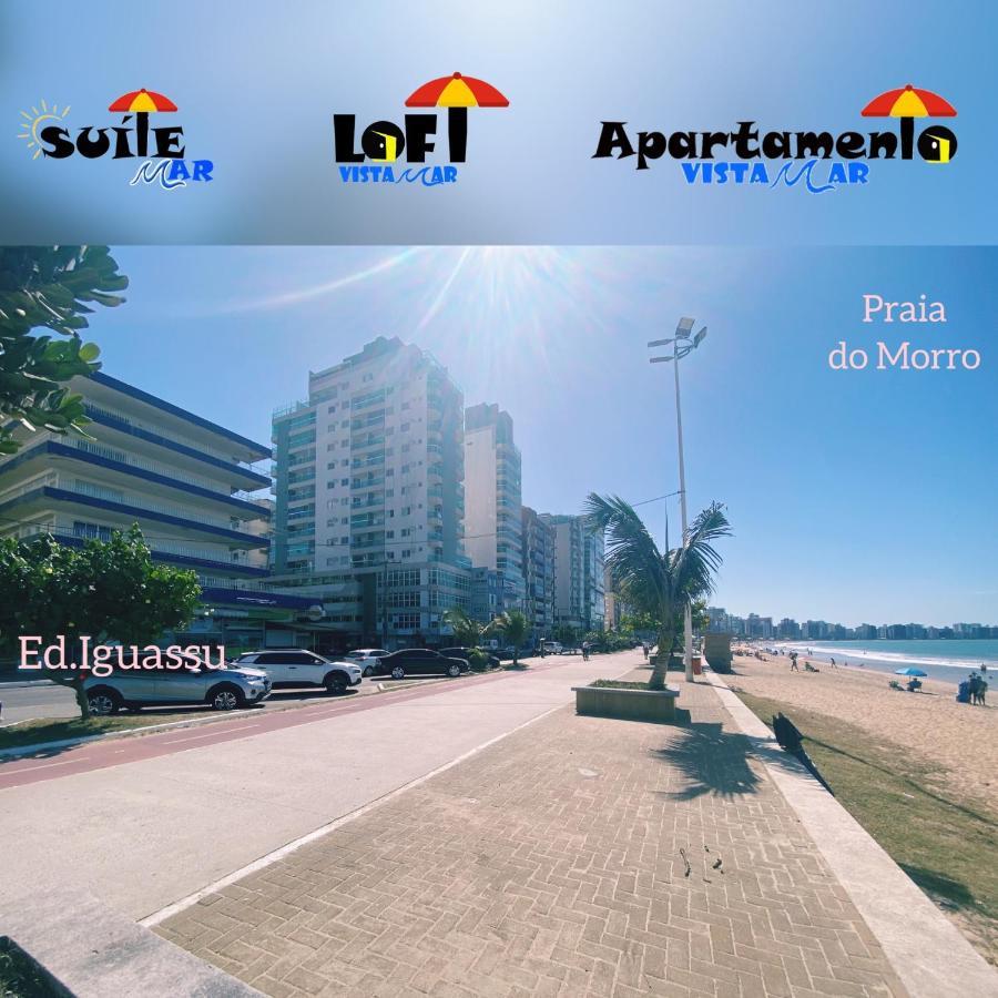 Suite Mar 210 - Economica E Compacta - Praia Do Morro - Predio Frente Mar Com Elevador, Atravessou A Avenida, Ja Esta Na Praia - Garagem - Internet Guarapari Exteriér fotografie
