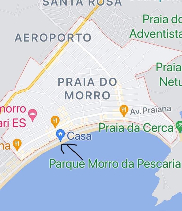 Suite Mar 210 - Economica E Compacta - Praia Do Morro - Predio Frente Mar Com Elevador, Atravessou A Avenida, Ja Esta Na Praia - Garagem - Internet Guarapari Exteriér fotografie