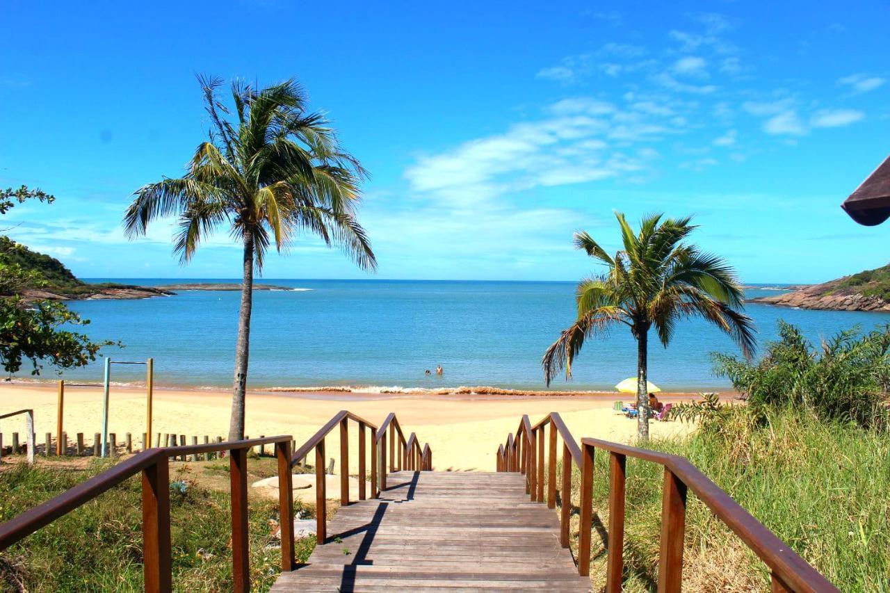 Suite Mar 210 - Economica E Compacta - Praia Do Morro - Predio Frente Mar Com Elevador, Atravessou A Avenida, Ja Esta Na Praia - Garagem - Internet Guarapari Exteriér fotografie